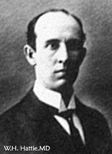 Dr. William H. Hattie, Public Health Officer for Nova Scotia, 1913-1922. From class photo c. 1915-16.
