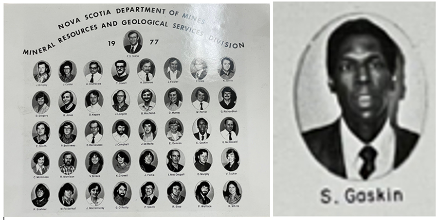 Staff photographs for Nova Scotia Department of Mines 1977. Close up portrait of Samuel Gaskin