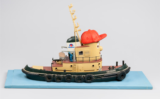 Image of a model of Theodore Tugboat.