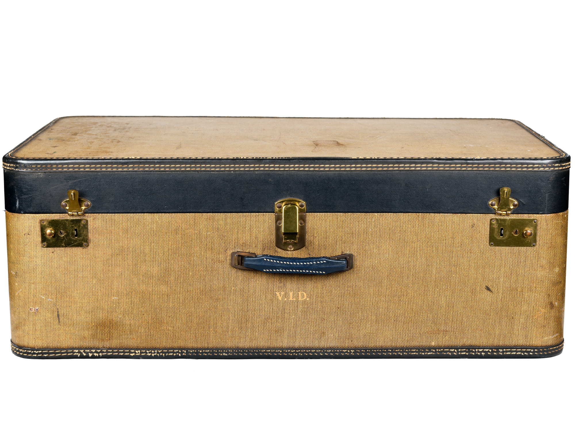 Monogrammed suitcase known to have been used by Viola Desmond.