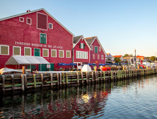 Exterior view of the Fisheries Museum of the Atlantic