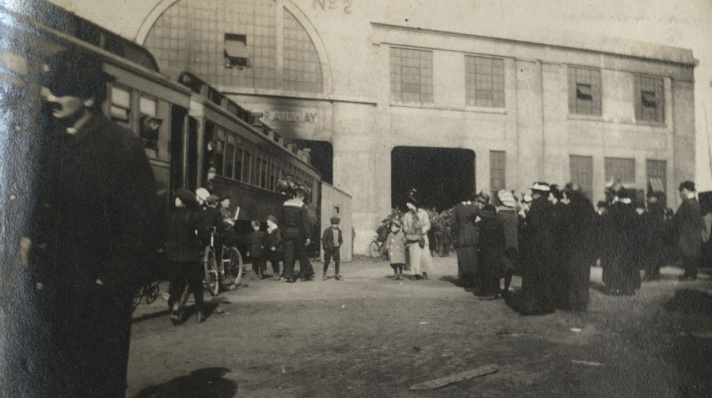 Troop train at Pier No. 2, Halifax 