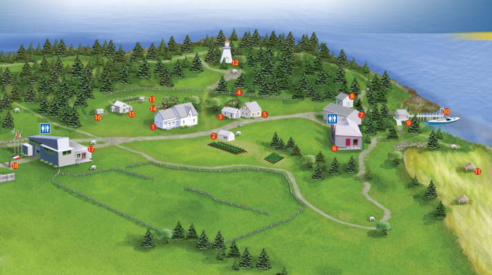  Acadian village Map