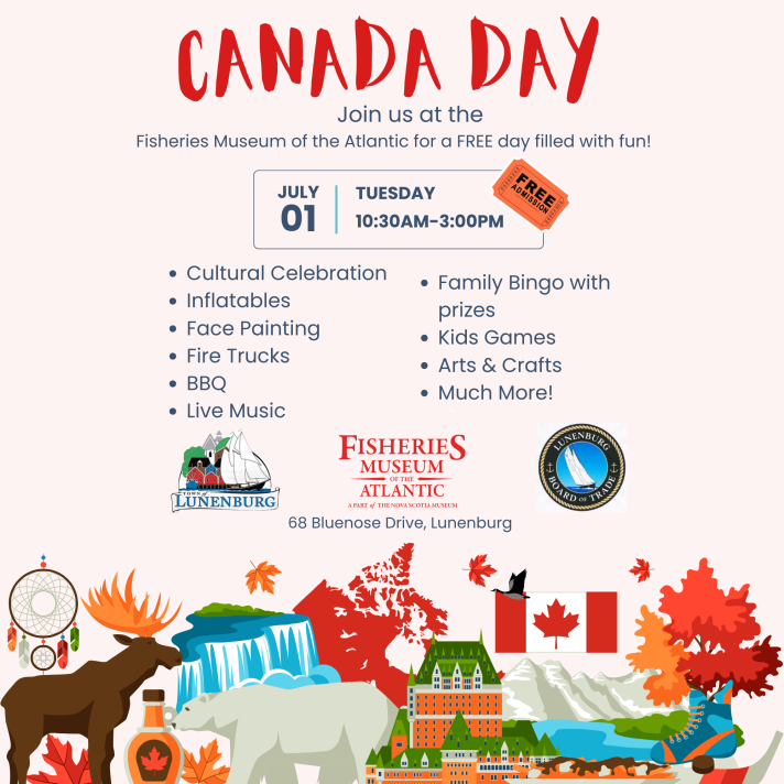 Fisheries Museum of the Atlantic Canada Day Graphic