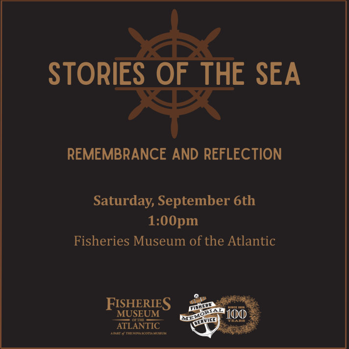 Graphic for the event Stories of the Sea: Remembrance and Reflection – September 6th at 1 pm.