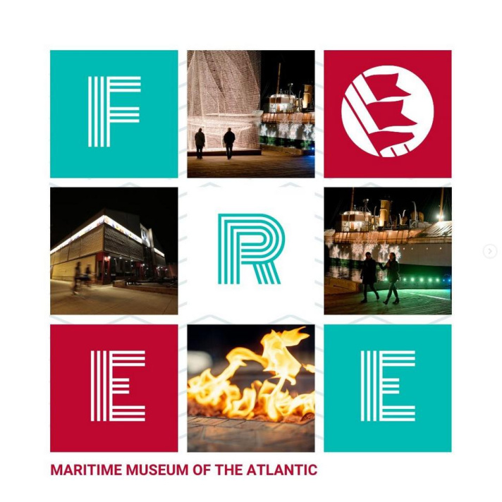 Evergreen Festival graphic for free weekends at the Maritime Museum of the Atlantic.
