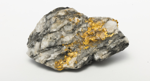  Mineral (gold and quartz).