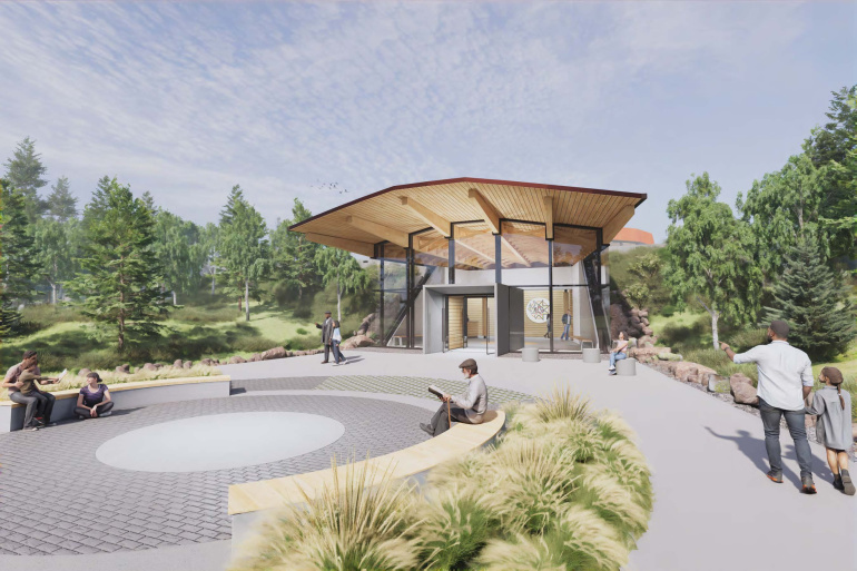 Drawing for the future Mi’kmawey Debert Cultural Centre.