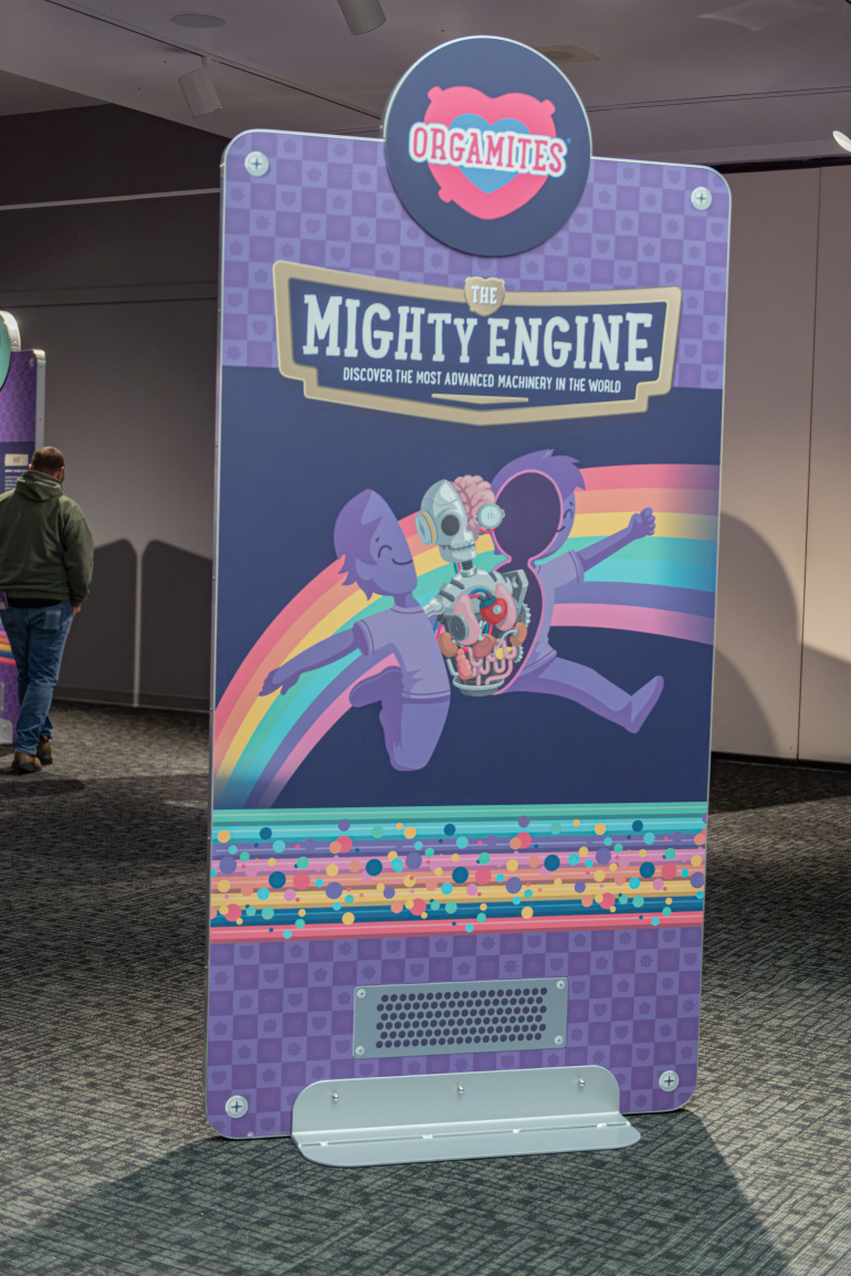 opening panels of the Mighty Engine exhibit