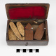  Wreck Commissioner’s Enquiry examination models (M2018.22.1a-g) Models from the Wreck Commissioner’s Inquiry, 1917-1918, used to re-enact piloting rules and decisions at the heart of the Explosion.