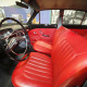 Volvo Canadian, red leather interior.