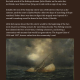 An informational display titled 'Lunenburg Mourns' featuring a historical painting of a schooner in a storm. The text details the loss of the fishing vessels Sylvia Mosher and Sadie A. Knickle during the August Gales of 1926.