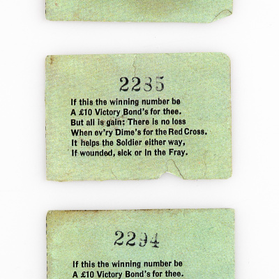 Vincent Coleman's raffle tickets