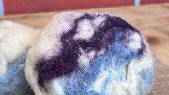 Felted soap.
